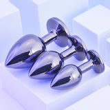 Playboy Pleasure 3 Ways 3-Piece Metal Anal Plug Set