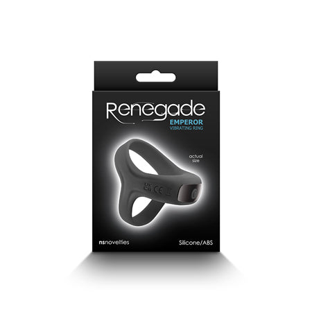 Renegade Emperor Vibrating Cockring - Black - Teal