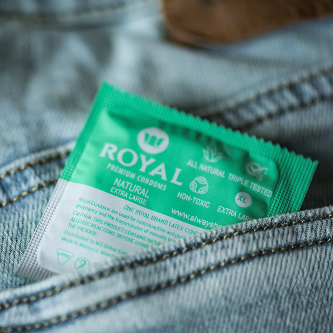 Royal Condom Extra Large Vegan Condoms 10-Pack