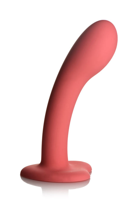 Simply Sweet G-Spot 7 in. Silicone Dildo Pink