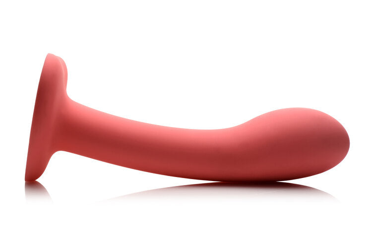 Simply Sweet G-Spot 7 in. Silicone Dildo Pink