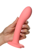 Simply Sweet G-Spot 7 in. Silicone Dildo Pink