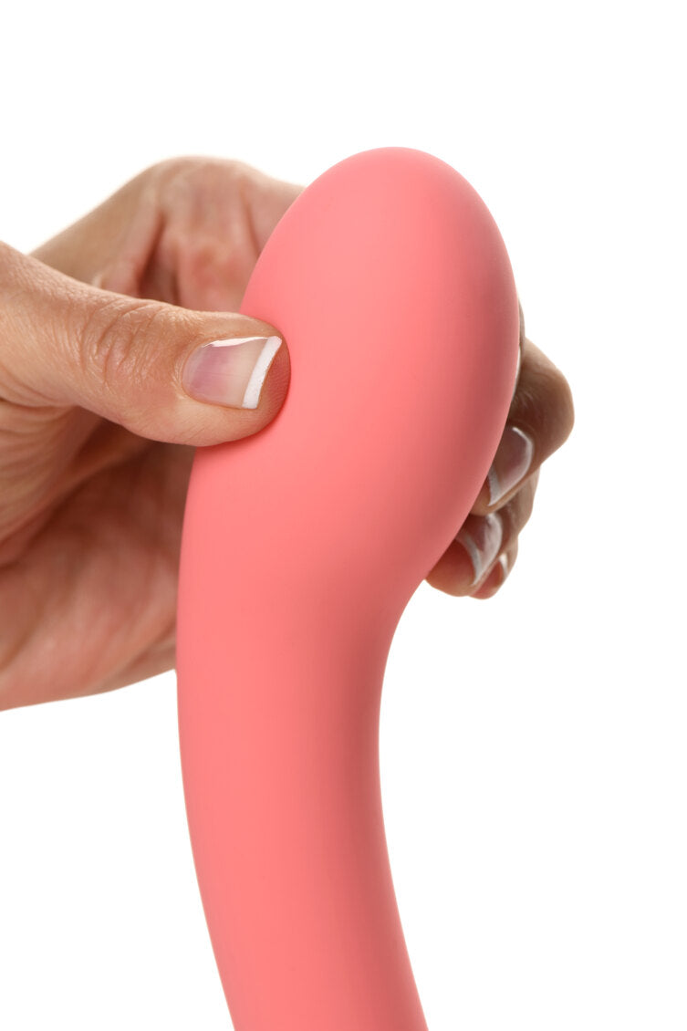 Simply Sweet G-Spot 7 in. Silicone Dildo Pink