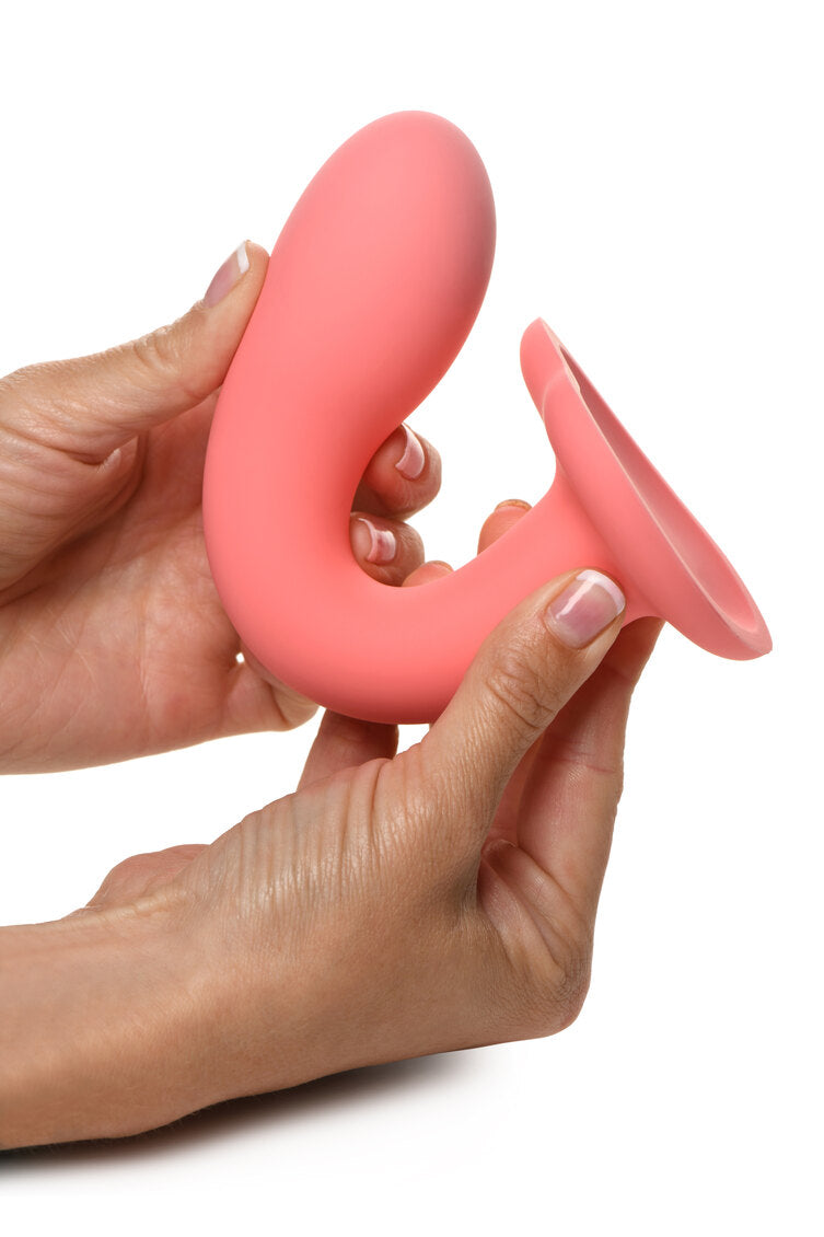 Simply Sweet G-Spot 7 in. Silicone Dildo Pink