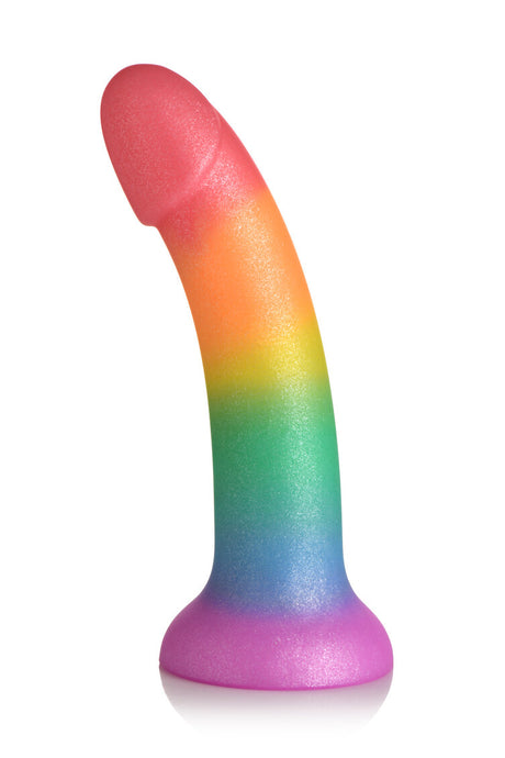 Simply Sweet Phallic 6.5 in. Silicone Rainbow Dildo