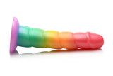 Simply Sweet Swirl 6.5 in. Silicone Rainbow Dildo