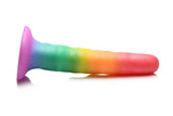 Simply Sweet Zigzag 6.5 in. Silicone Rainbow Dildo