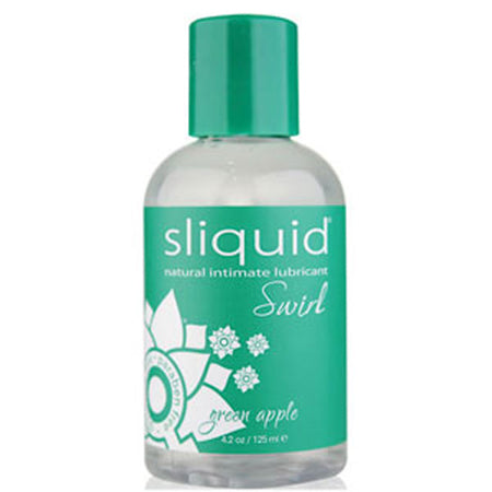 Sliquid Naturals Swirl Green Apple Tart Flavored Lubricant 4.2 oz