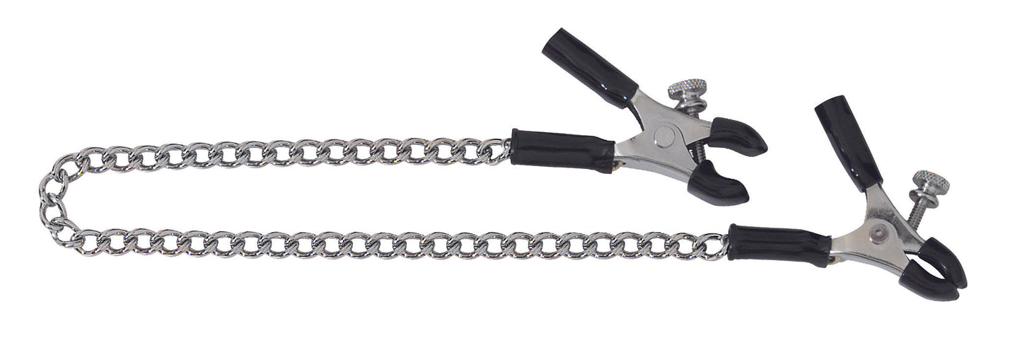 Spartacus Adjustable Nipple Clamps With Curved Chain