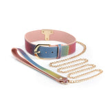 Spectra Bondage Rainbow Collar & Leash