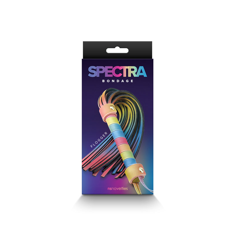 Spectra Bondage Rainbow Flogger