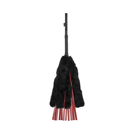 Saffron Faux Fur Flogger with Faux Leather Strands