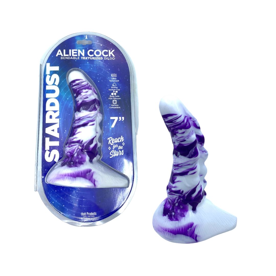 Stardust Alien Cock Silicone Fantasy Dildo 7inStardust Alien Cock Silicone Fantasy Dildo 7in