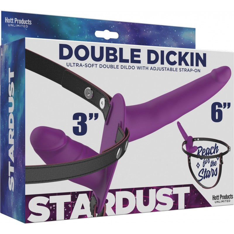 Stardust Double Dickin' Strap-On Silicone Dildos