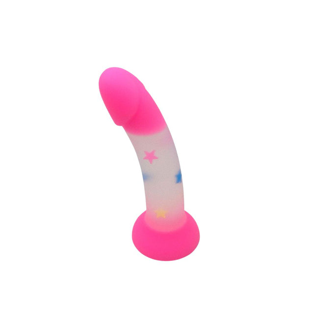 Stardust Star Fuck Silicone Dildo With Stars 7in