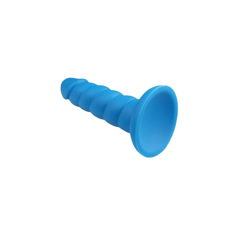 RockCandy Suga-Daddy 5.5in Silicone Dong - Blue - Pink