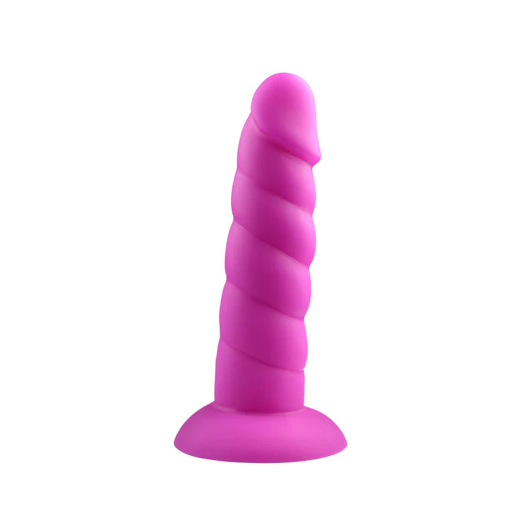 RockCandy Suga-Daddy 5.5in Silicone Dong - Blue - Pink