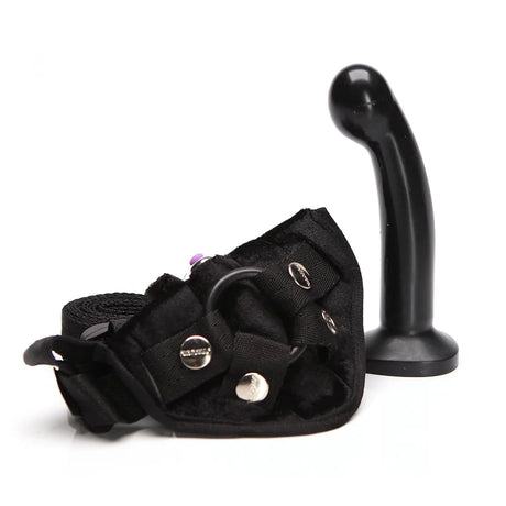 Tantus Sport Harness Kit Vibrating  - Purple - Black