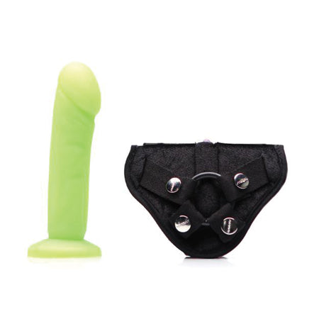 Tantus Vamp Strap-On Harness Kit - Lime - Crimson