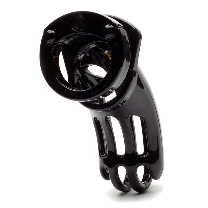 The Curve 3.75" Chastity Cock Cage - Black - Clear
