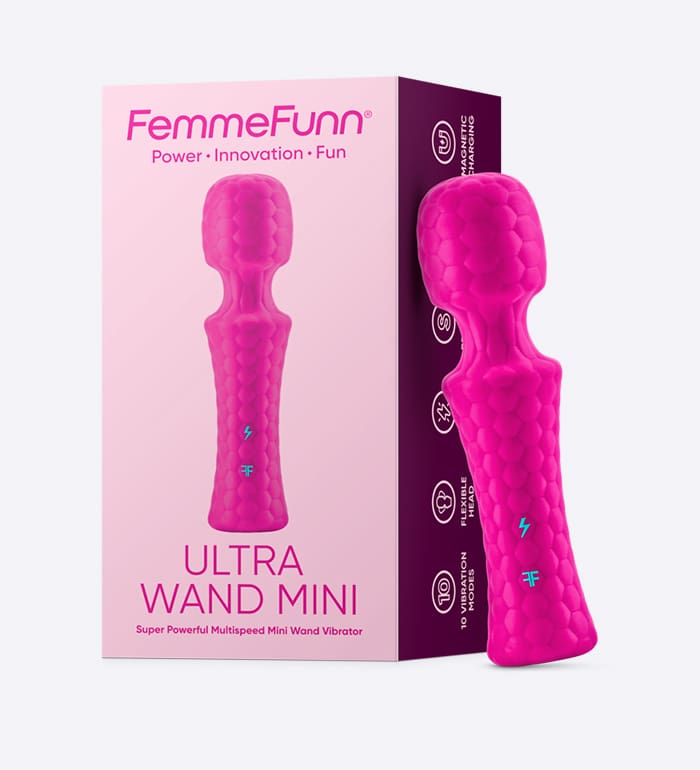 FemmeFunn Ultra Wand Mini  turquoise pink purple