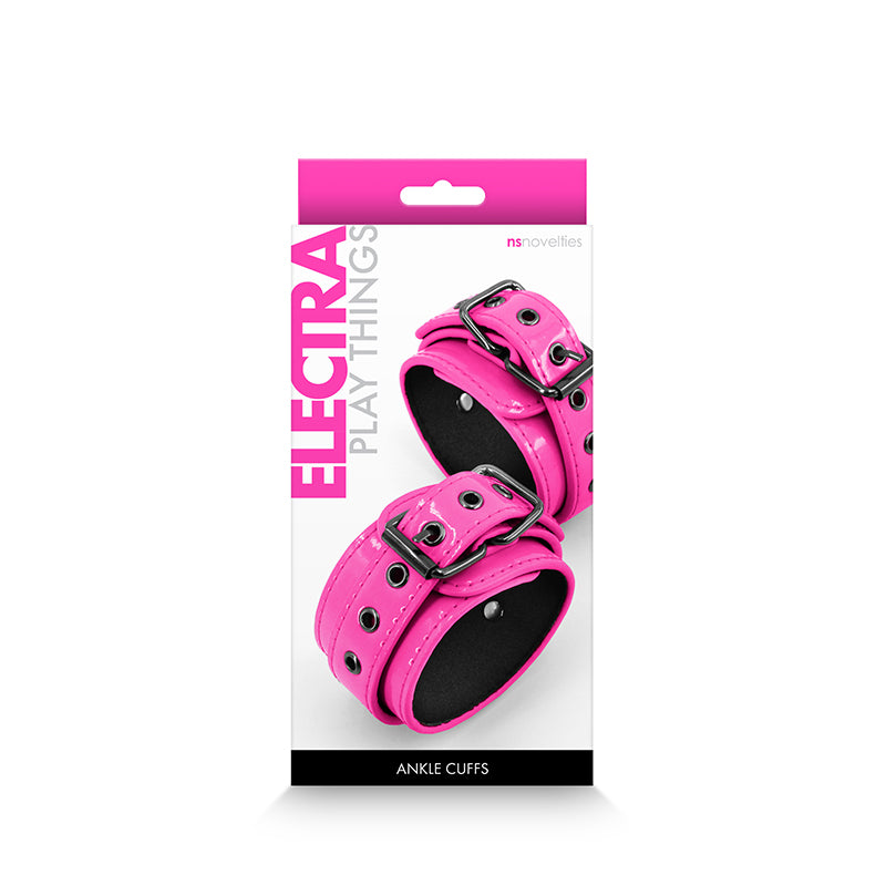 Electra Play Things Ankle Cuffs Restraints - Pink 