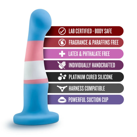 Avant Pride 2 - True Blue G-Spot/Prostate Dildo