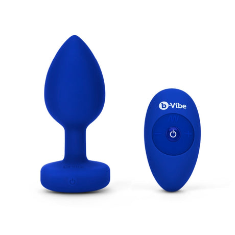 b-Vibe Vibrating Jewels Butt Plug  - Remote Control -   (L/XL)