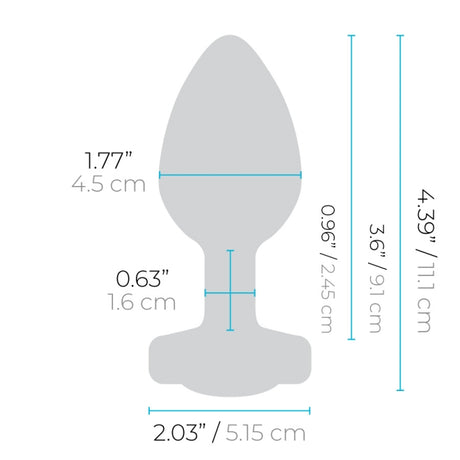 b-Vibe Vibrating Jewels Butt Plug  - Remote Control -   (L/XL)