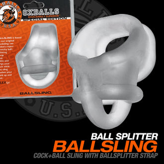OxBalls Ballsling Ball-Split-Sling Clear Ice