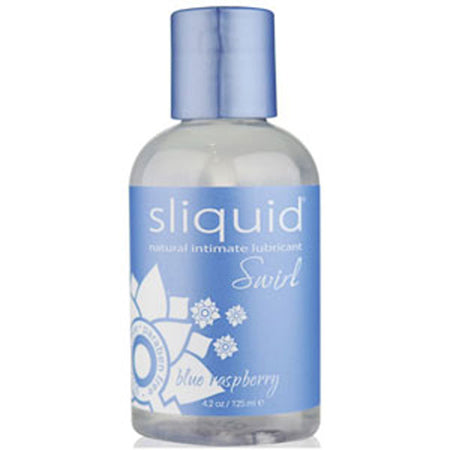 Sliquid Naturals Swirl Blue Raspberry Flavored Lubricant 4.2 oz