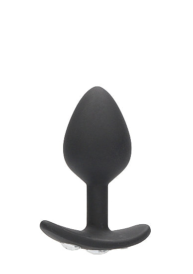 Ouch! Large Diamond Silicone Butt Plug with Handle