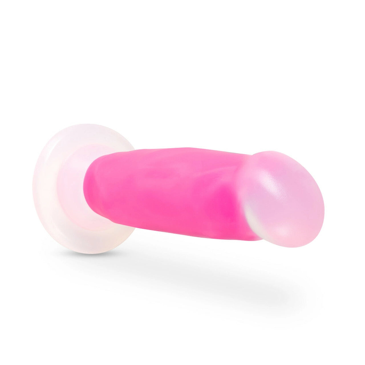 Neo Elite - Glow in the Dark - Marquee - 8 inch Silicone Dual Density Dildo - Neon Pink