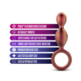 Anal Adventures Matrix Duo Loop Plug - Copper