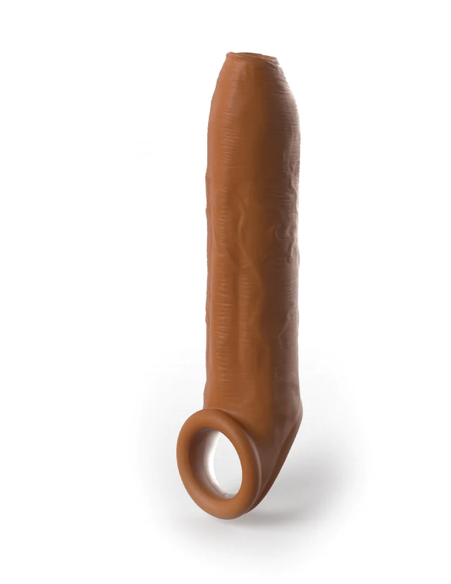 Fantasy X-tensions Elite 6.5 in. Uncut Silicone Penis Extender Tan