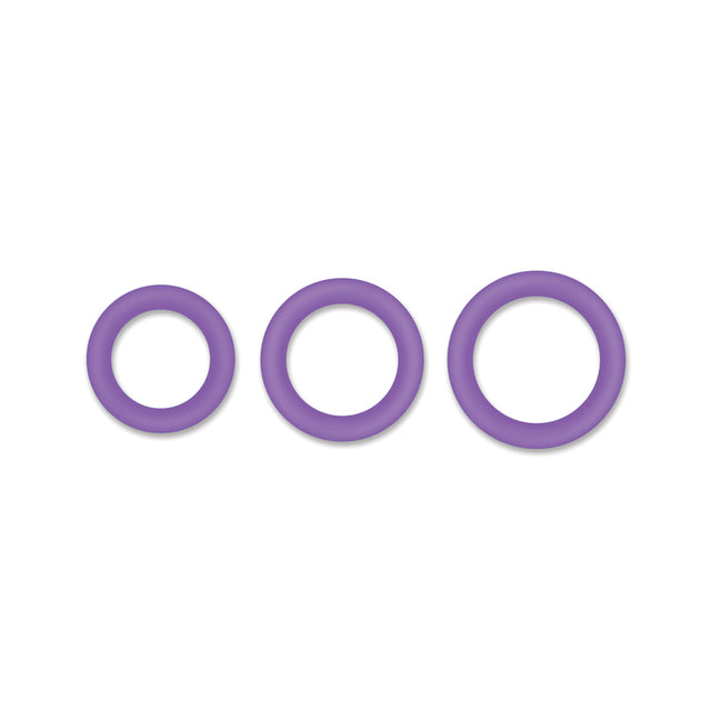 Firefly Halos Glow In The Dark Cock Rings - Purple
