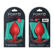 Forto F-63: Rattler Spade Medium Red Silicone Butt Plug