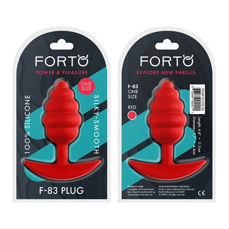 Forto F-83: Honey Dipper Plug 100% Silicone Red