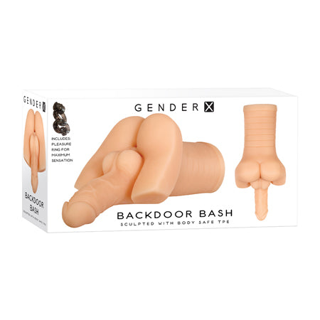 Gender X Backdoor Bash Stroker - Light - Brown