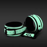 Glo Bondage Ankle Cuffs - Glow In The Dark 