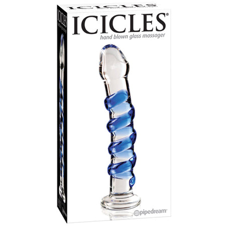 Icicles No. 5 Glass Dildo/Massager - Pipedream