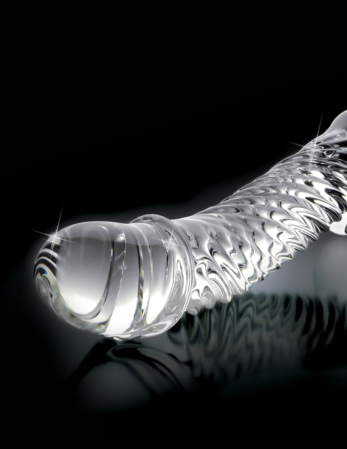 Icicles number 61 glass g-spot massager dildo