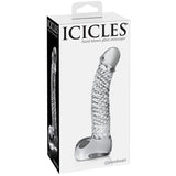 Icicles number 61 glass g-spot massager dildo