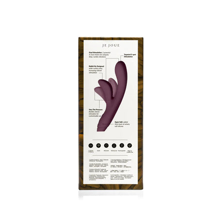 Je Joue Hera Rabbit Rechargeable Vibrator - Purple - Fuchsia