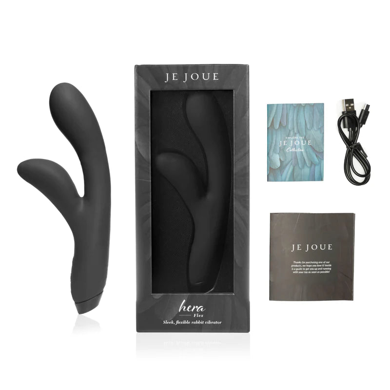 Je Joue Hera Flex Rabbit Rechargeable Vibrator - Black