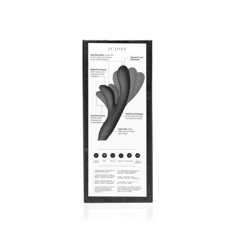 Je Joue Hera Flex Rabbit Rechargeable Vibrator - Black