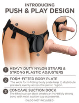 King Cock Elite Beginner's Body Dock Strap-On Harness