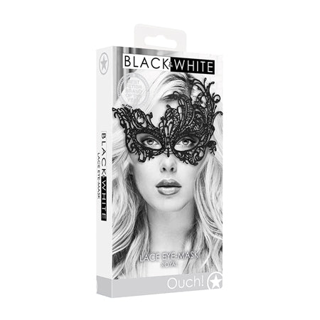 Ouch! Lace Eye Mask Royal Black