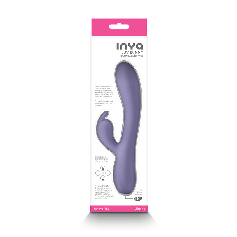 INYA Luv Bunny Dual Stimulator Vibrator - Purple