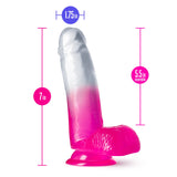 B Yours Magnolia Dildo 7 inch Fuchsia